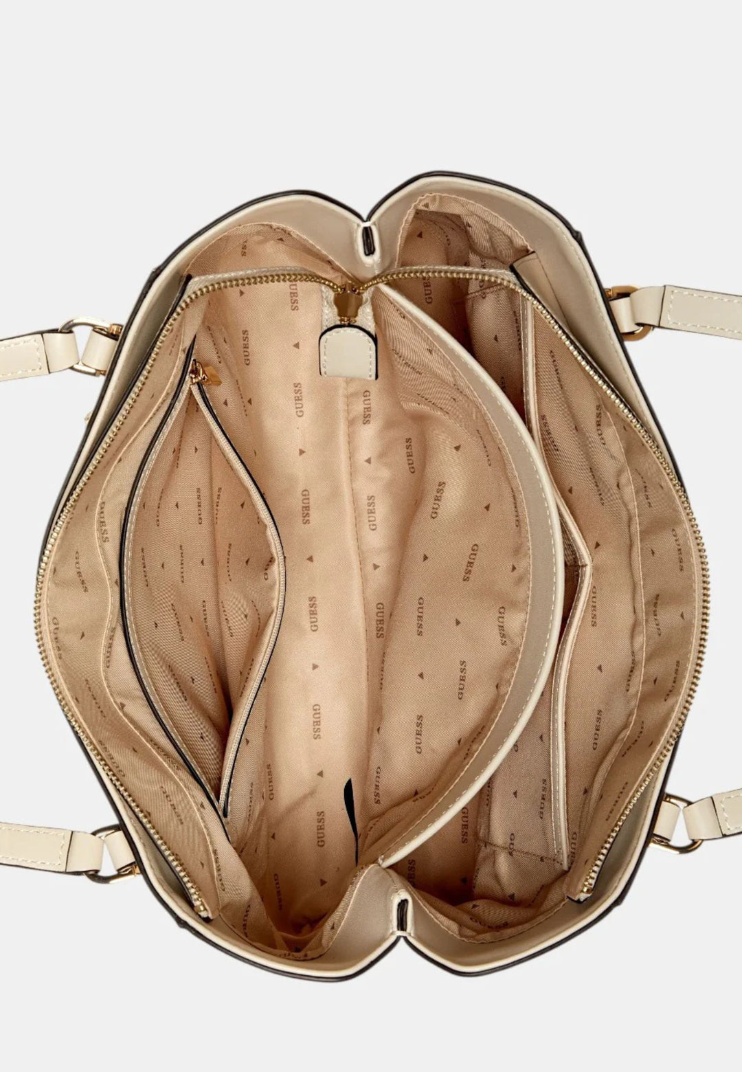 Borsa a tracolla Guess Daryna 2 scomparti Bone