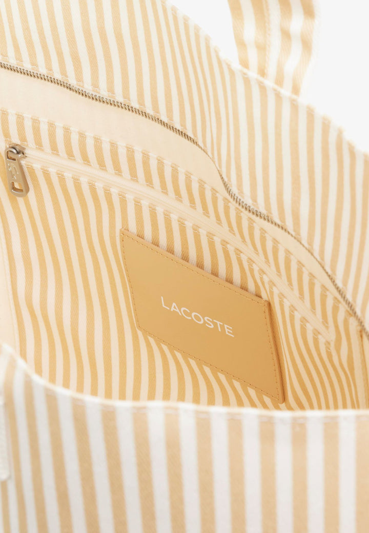 Lacoste Anna XL nákupní taška unisex přírodní bílá