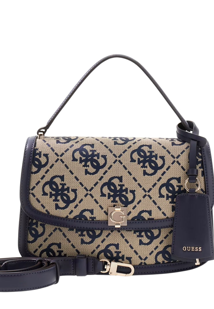 Guess Taske med klap Audrey Monogramme Navy Logo
