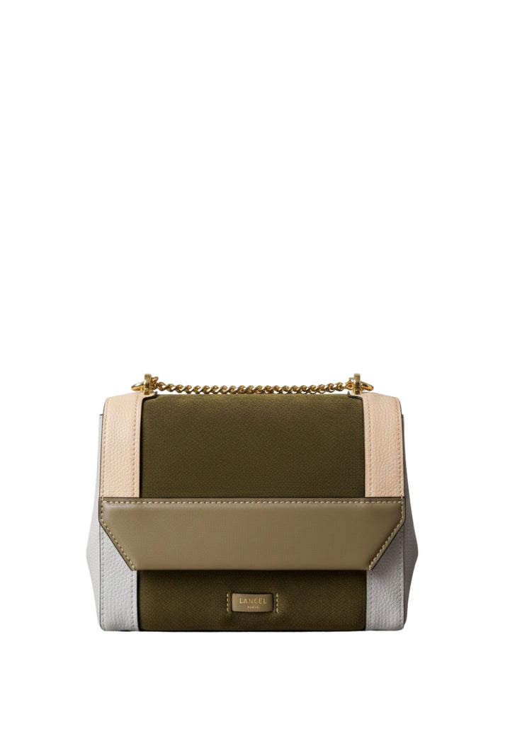Lancel Torebka z klapką M Ninon Color Block Mco Ciemny khaki Kobieta