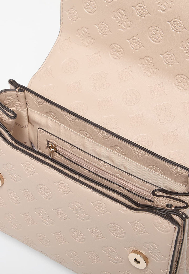Guess Bolso bandoulière Zarela Luxury Satche Simply Taupe Logo