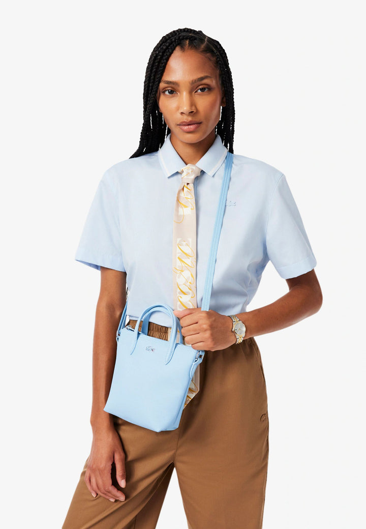 Lacoste Handväska L.12.12 Concept Blå Ruissau