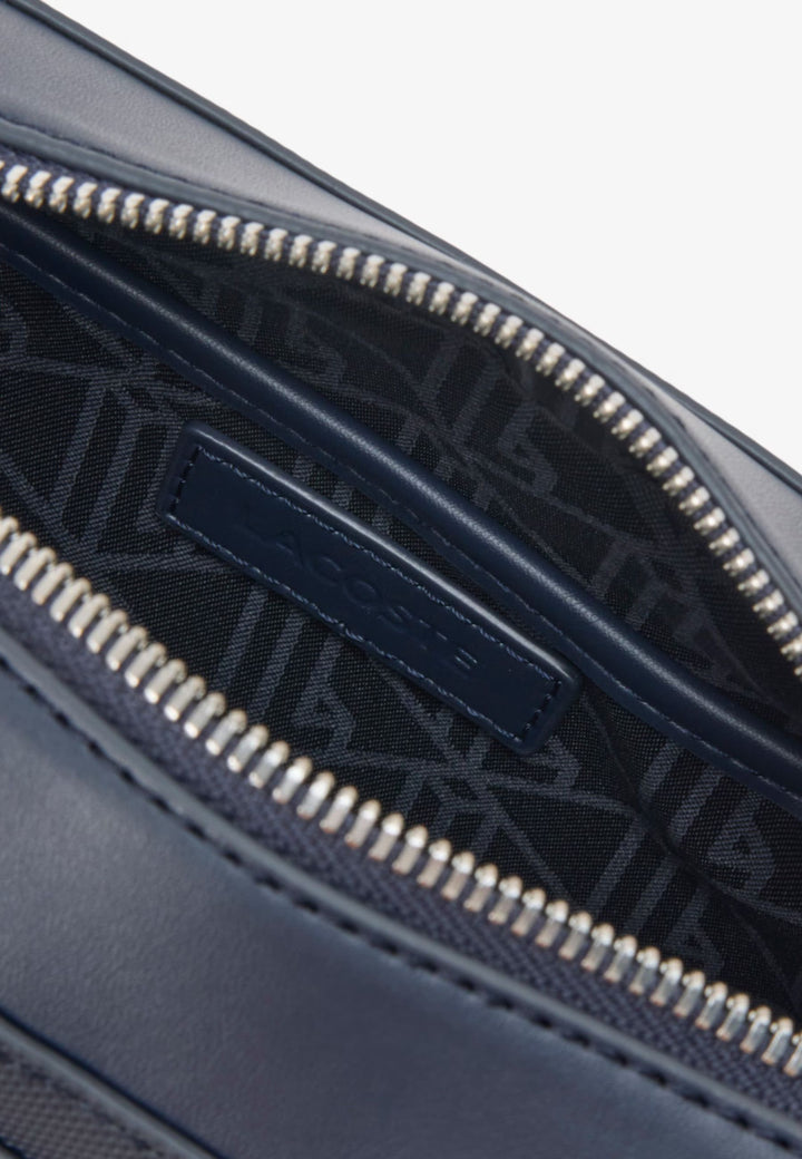 Lacoste Petit sac messenger Homme Langon Petit Piqué Marine