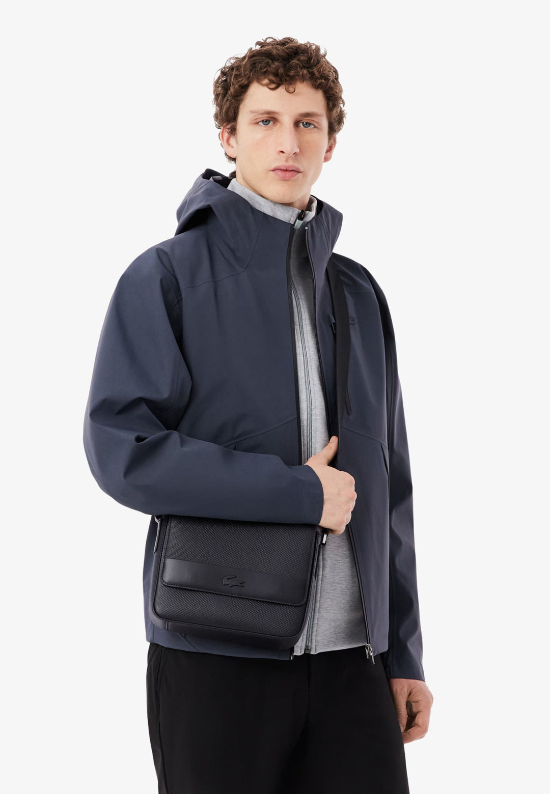 Lacoste Messenger Bag NH5262CE Chantaco Leather Black