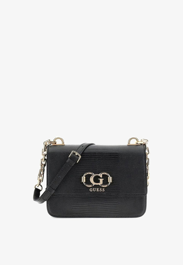 Guess Kabelka přes rameno Anadela 3 Comp Satch Black