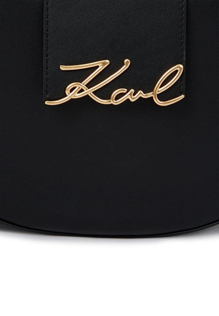 Mala de ombro Karl Lagerfeld K/Signature Preto/Dourado