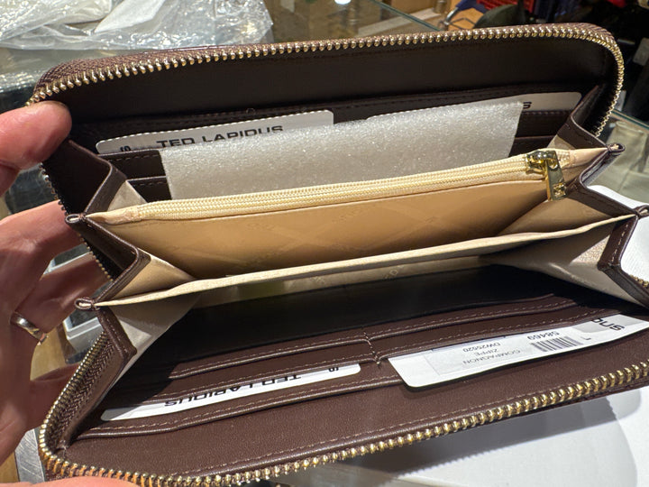 Ted Lapidus Brown Wallet/Travel Wallet