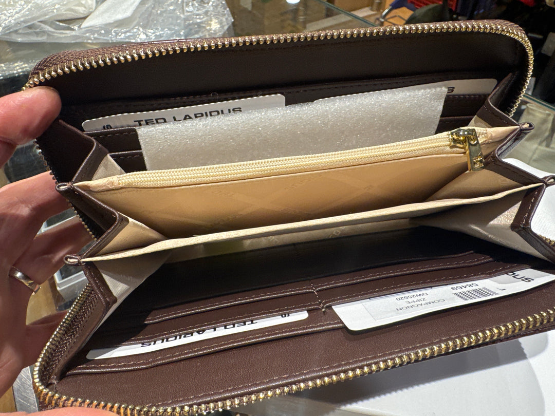 Ted Lapidus Brown Wallet/Travel Wallet
