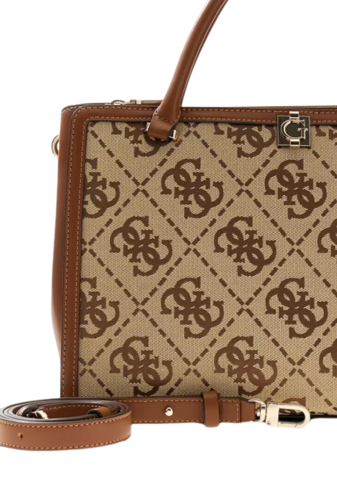 Guess Käekott Audrey Monogramme Latte Logo