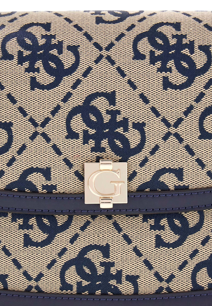 Guess Taske med klap Audrey Monogramme Navy Logo