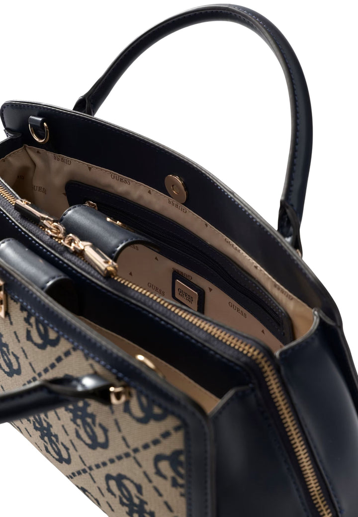 Guess Håndtaske Audrey Petit Monogramme Navy Logo