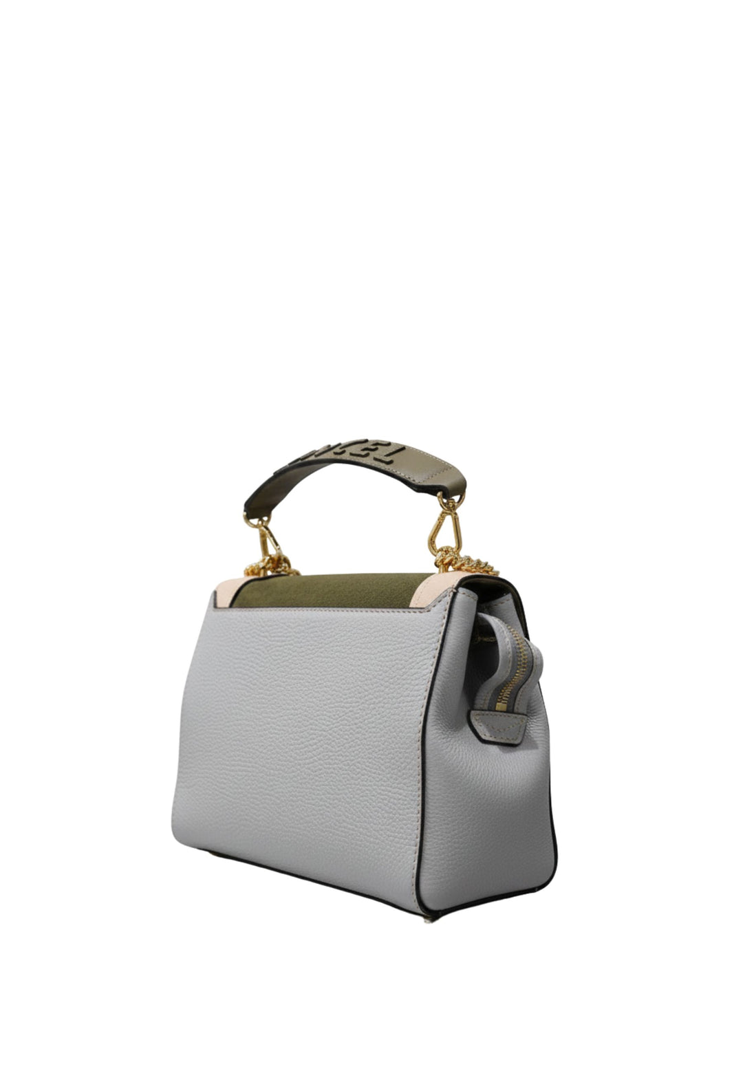 Lancel Torebka z klapką M Ninon Color Block Mco Ciemny khaki Kobieta