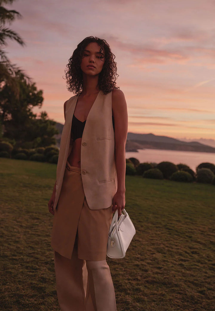 Lancaster Sac à main Aimantée S Ida Double Ecru - In - Beige
