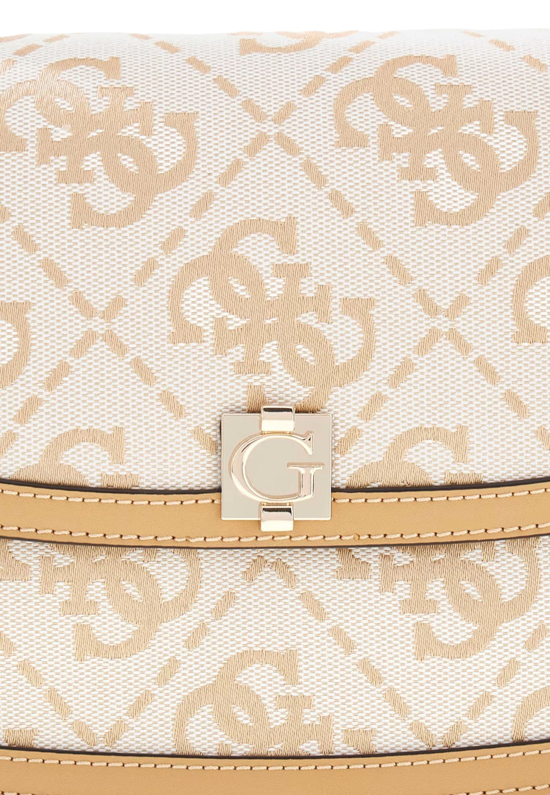 Guess Borsa con patta Audrey Monogramme Beige Logo
