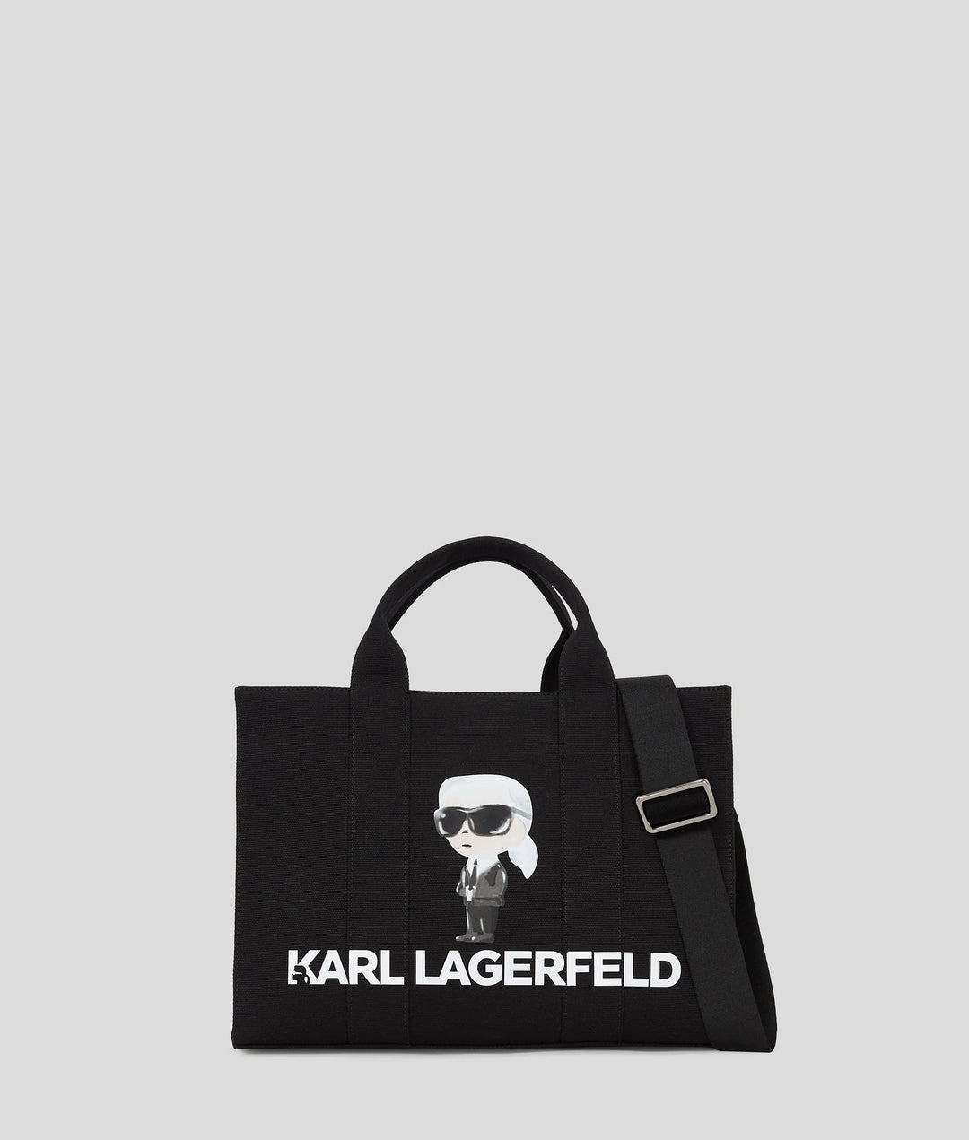 Karl Lagerfeld Borsa Tote Ikon Aquarelle Quadrata Nera