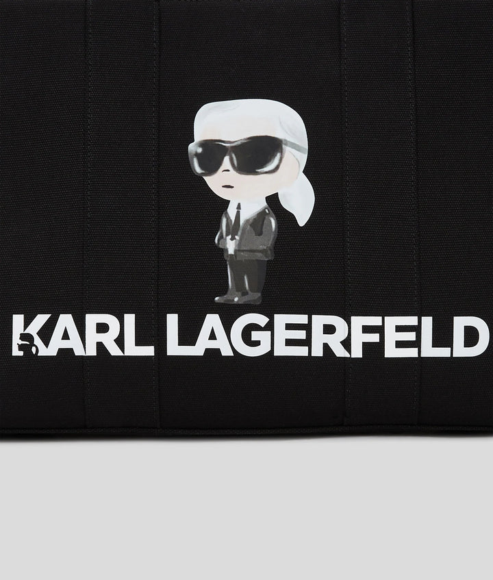 Karl Lagerfeld Borsa Tote Ikon Aquarelle Quadrata Nera