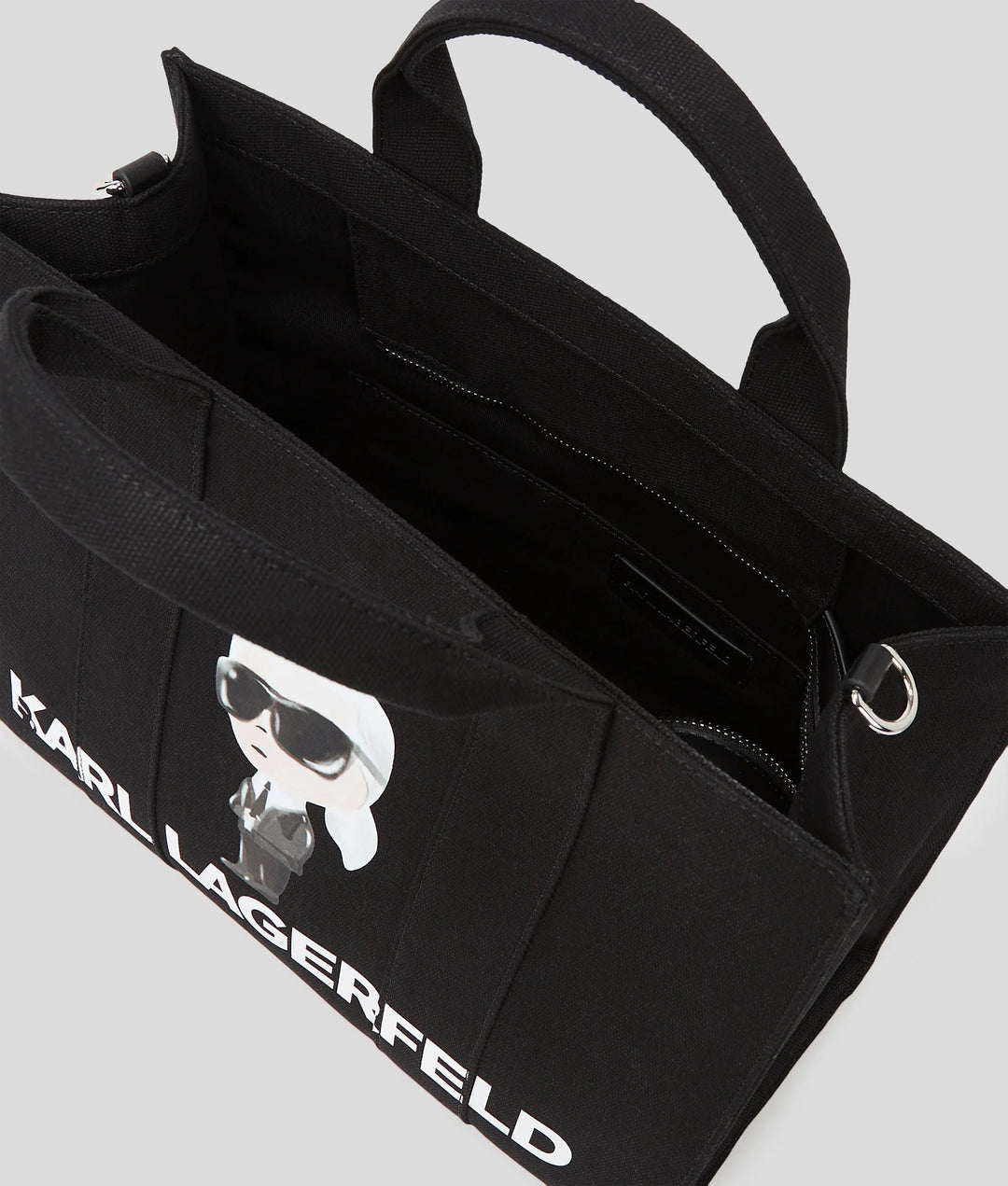 Karl Lagerfeld Borsa Tote Ikon Aquarelle Quadrata Nera