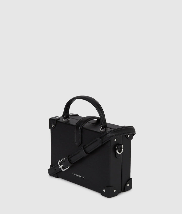 Karl Lagerfeld K/Autograph håndtaske med hængelås Sort/Nikkel