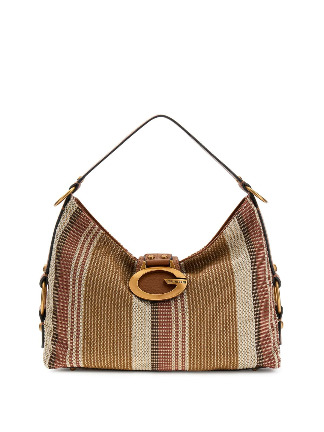 Guess Skuldertaske Camden Shoulder Bag Cognac Multi AB930818