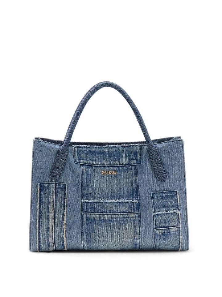 Guess Cabas Jodi Tote Denim Multi