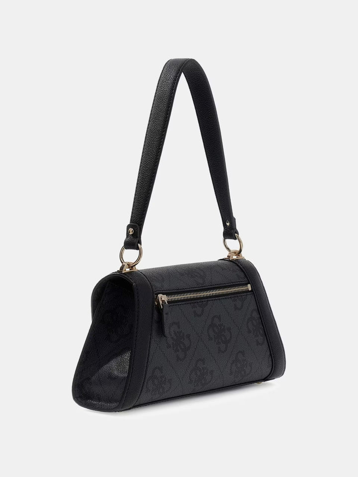 Guess Karnilla Logo Bucket håndtaske Coal Logo
