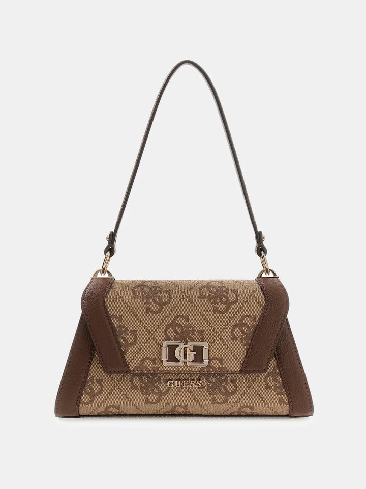 Guess Malas de mão Karnilla Logo Bucket Latte Logo/Brown OS990119