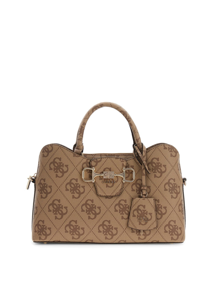 Guess Torebki Karnilla Logo Bucket Latte Logo
