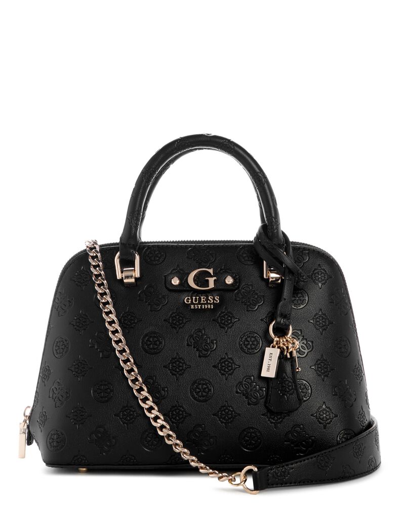 Guess Schëllertasch Dita Dome Satchel Black Logo PD760205