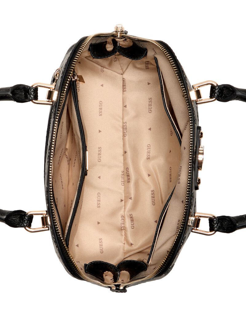 Guess Schëllertasch Dita Dome Satchel Black Logo PD760205