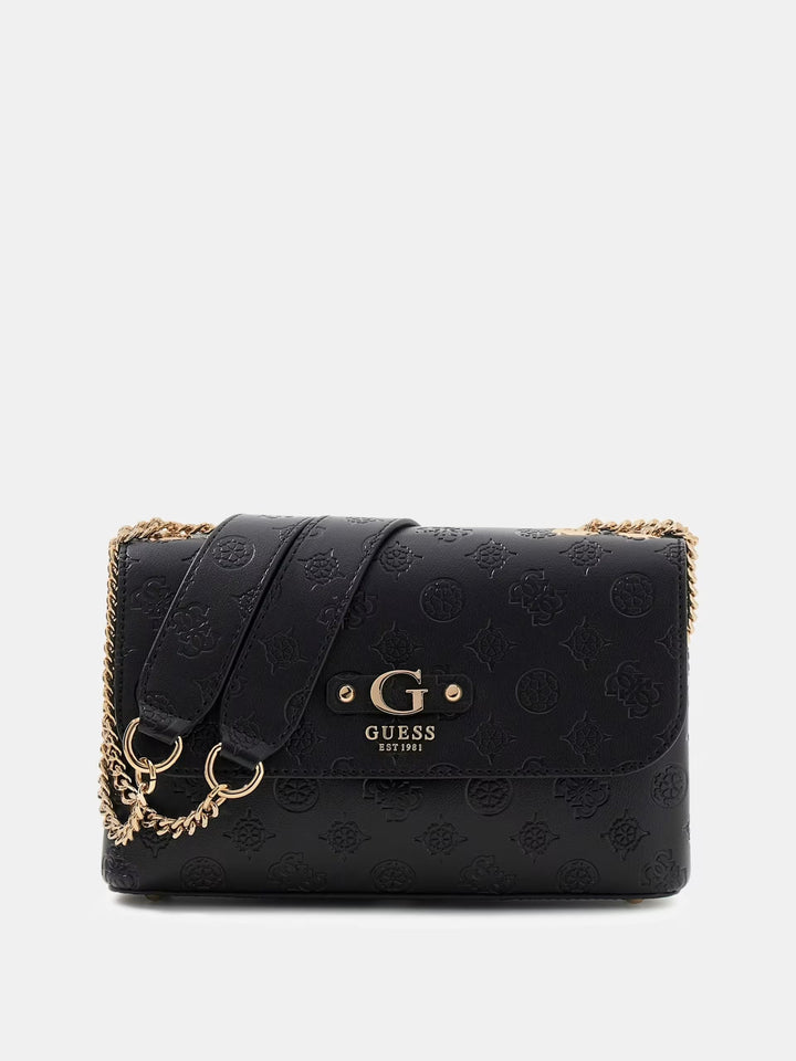 Guess Borsa a tracolla Dita Dome Satchel Black Logo