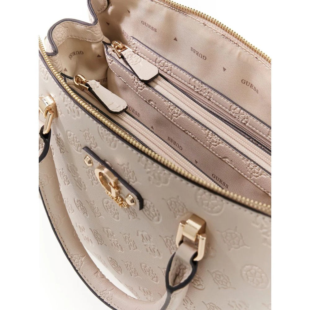 Guess Dita Dome Satchel Bandoulièretas Light Taupe Logo