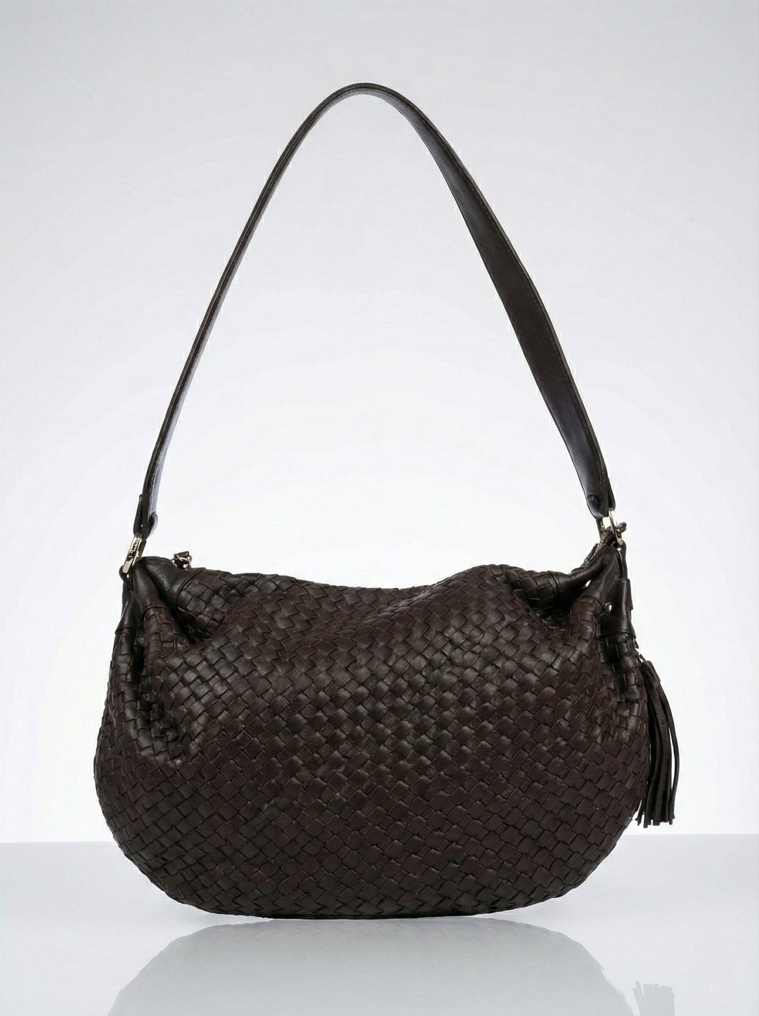 Bolso de mano de cuero Lancel marrón de cuero