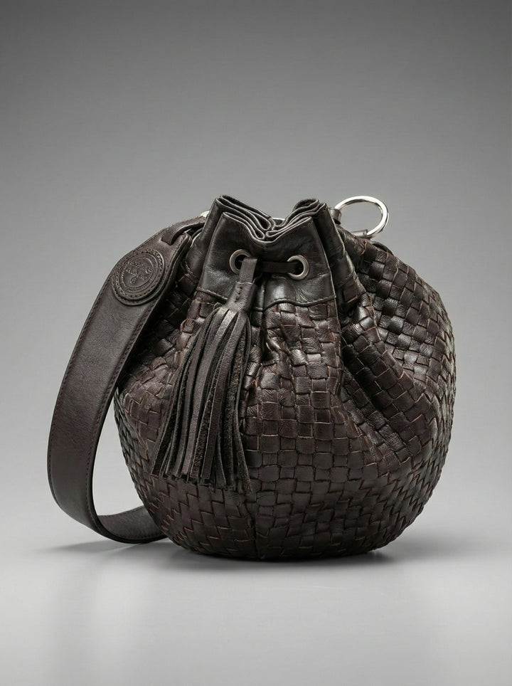 Bolso de mano de cuero Lancel marrón de cuero