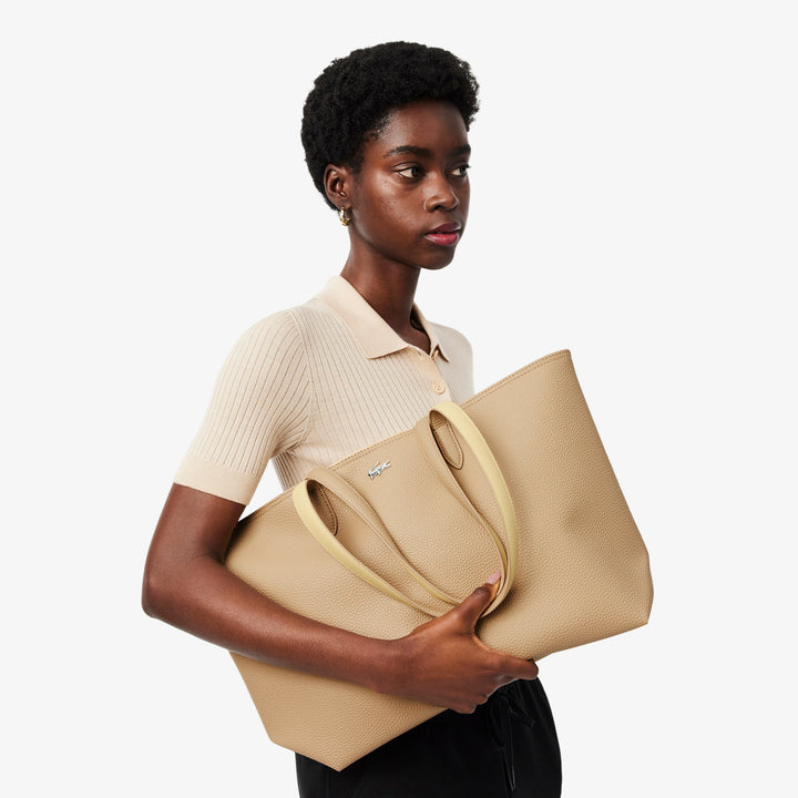 Lacoste Sac cabas zippé Anna Viennois Soja