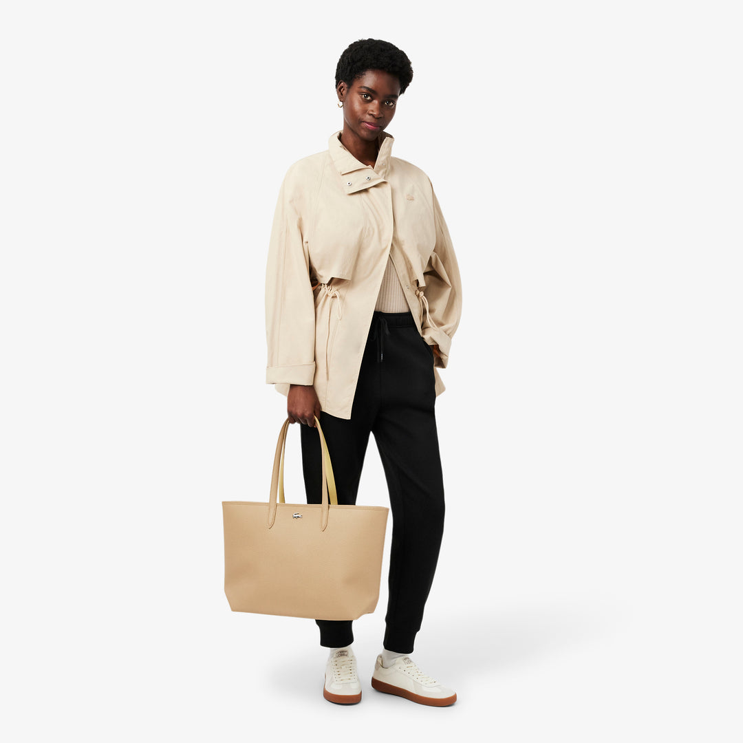 Lacoste Sac cabas zippé Anna Viennois Soja