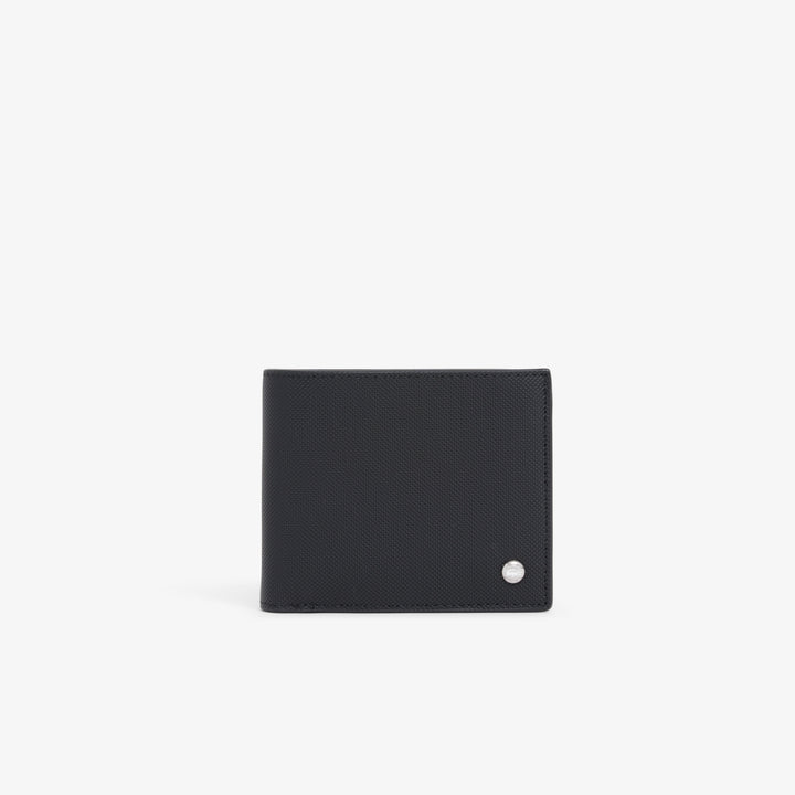 Carteira Masculina Lacoste Langon Pequeno Piqué Preto NH5281HW