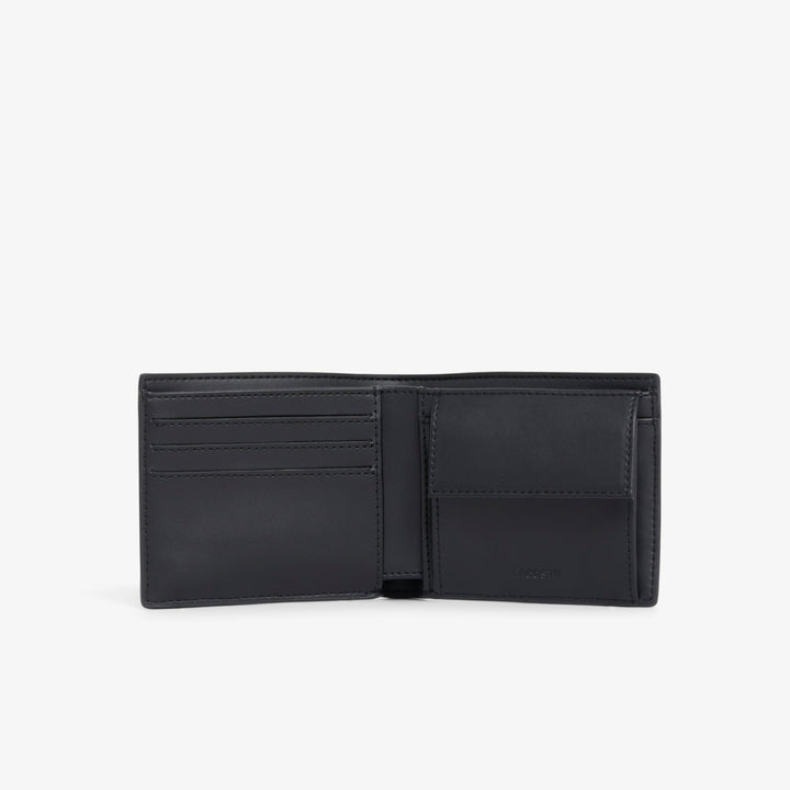 Carteira Masculina Lacoste Langon Pequeno Piqué Preto NH5281HW