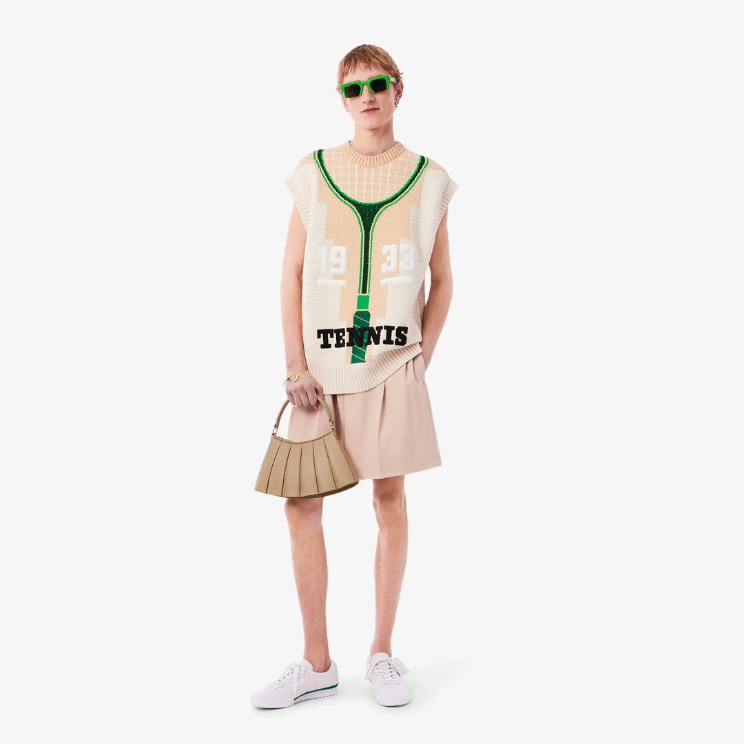Lacoste Small Lenglen Bag Parade in Naked Leather5011dp - Vídeňec