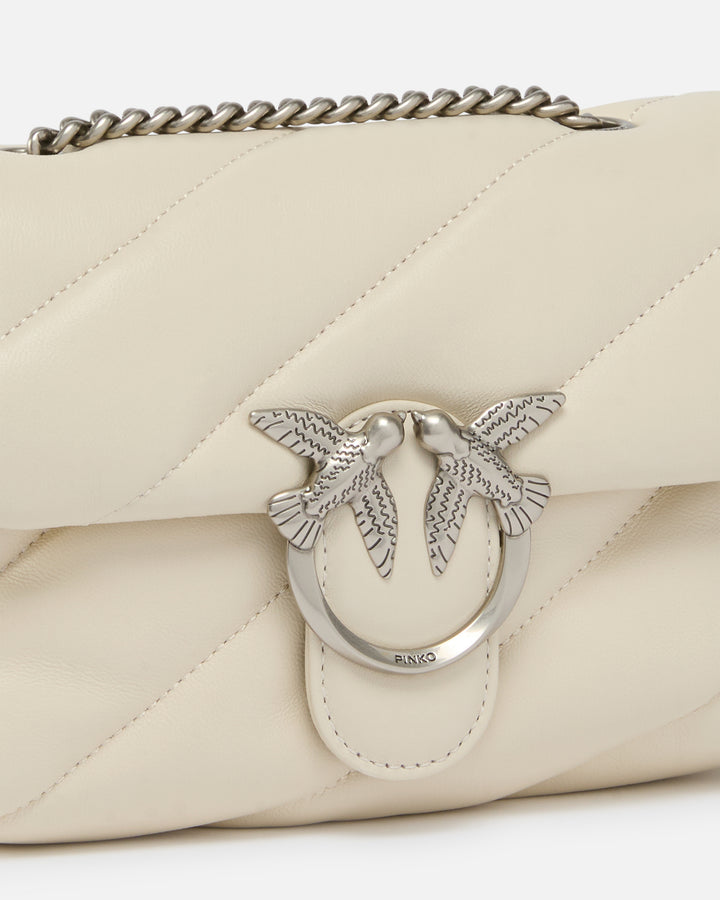 Pinko Täsch Love Puff Mini Cl Schof Nappa Wäiss A0F2Z14O