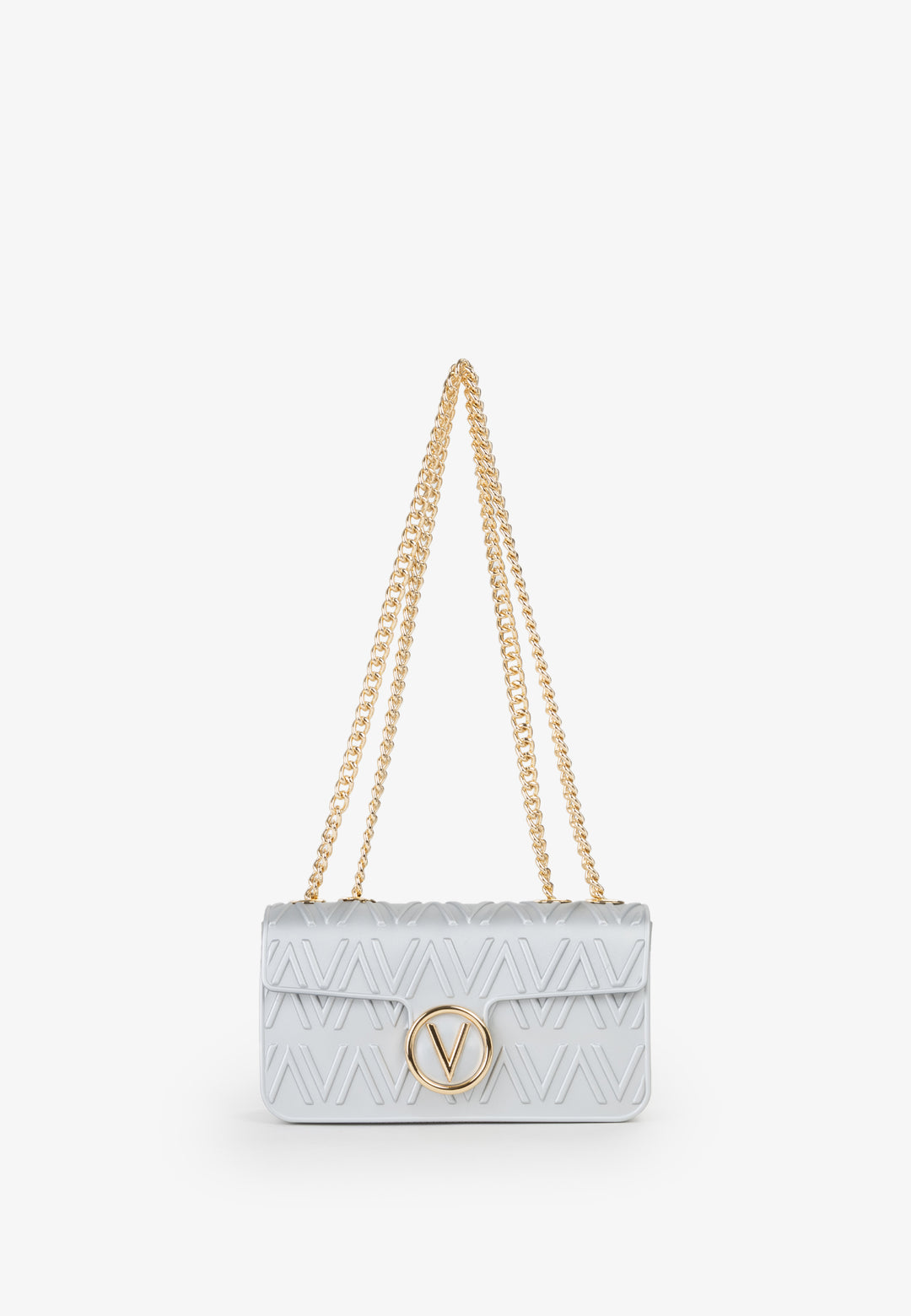 Valentino Umhängetasche Bubble Silber Damen Argento
