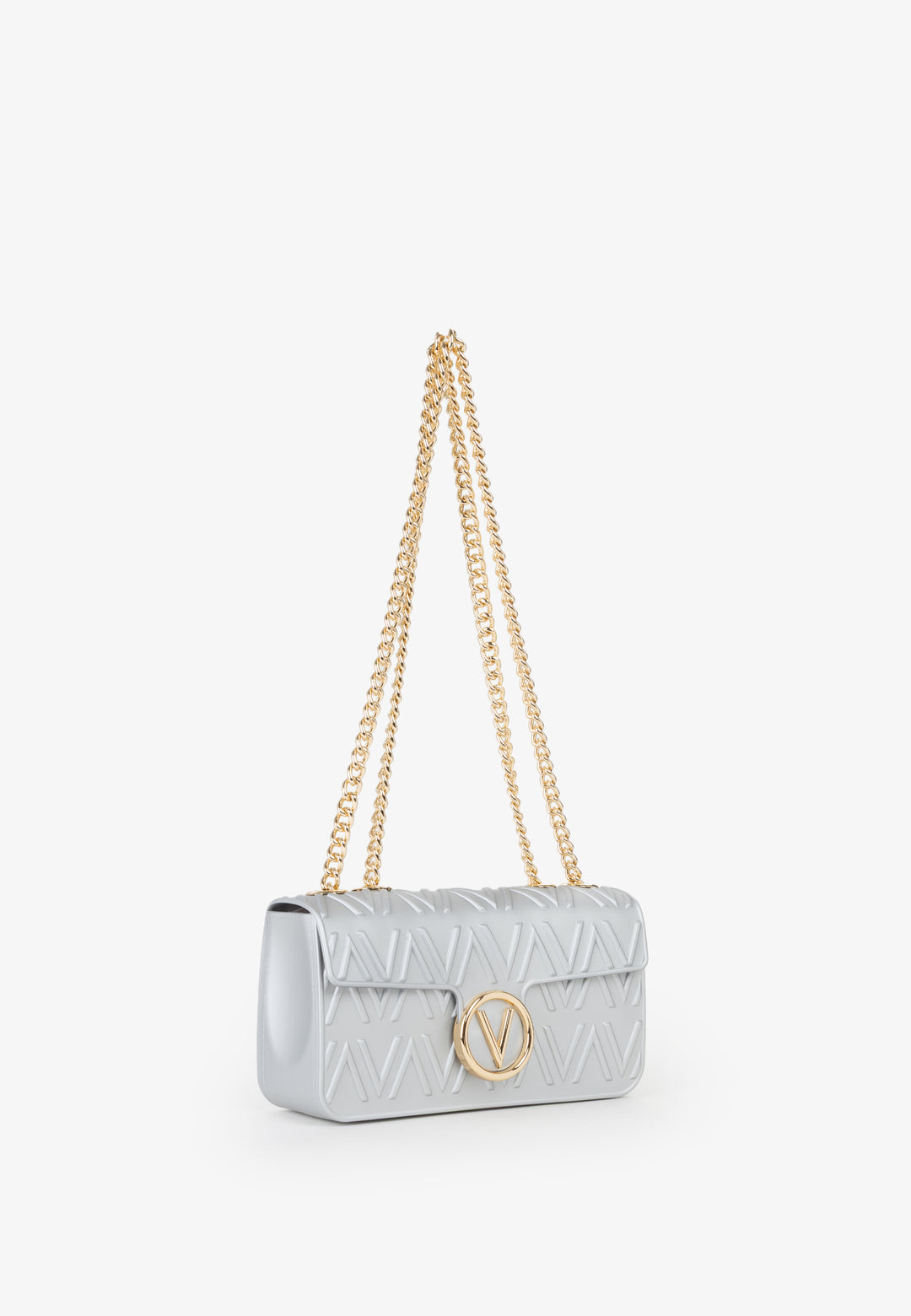 Valentino Umhängetasche Bubble Silber Damen Argento