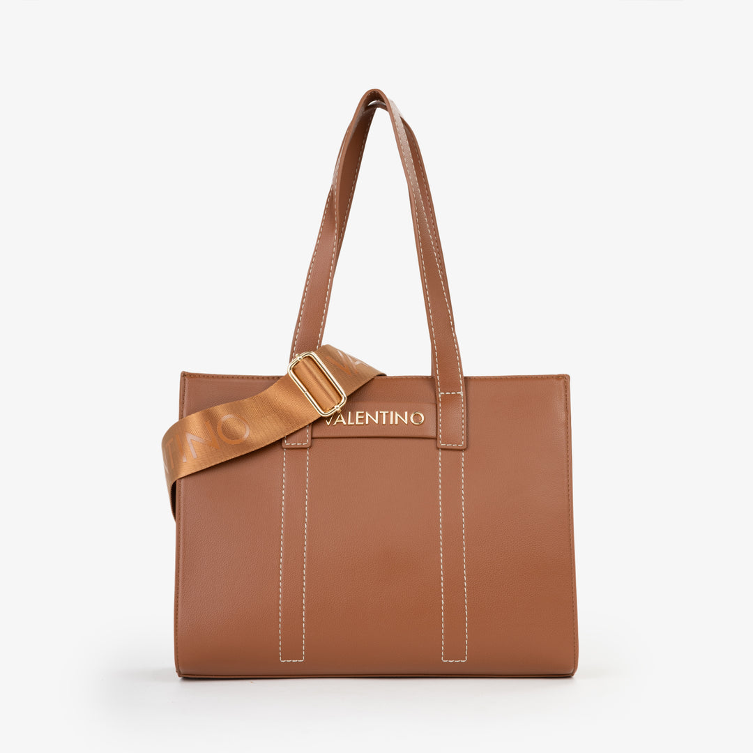 Valentino Taske Shopper Aury Re Marron Femme VBS9OB01 Cuoio
