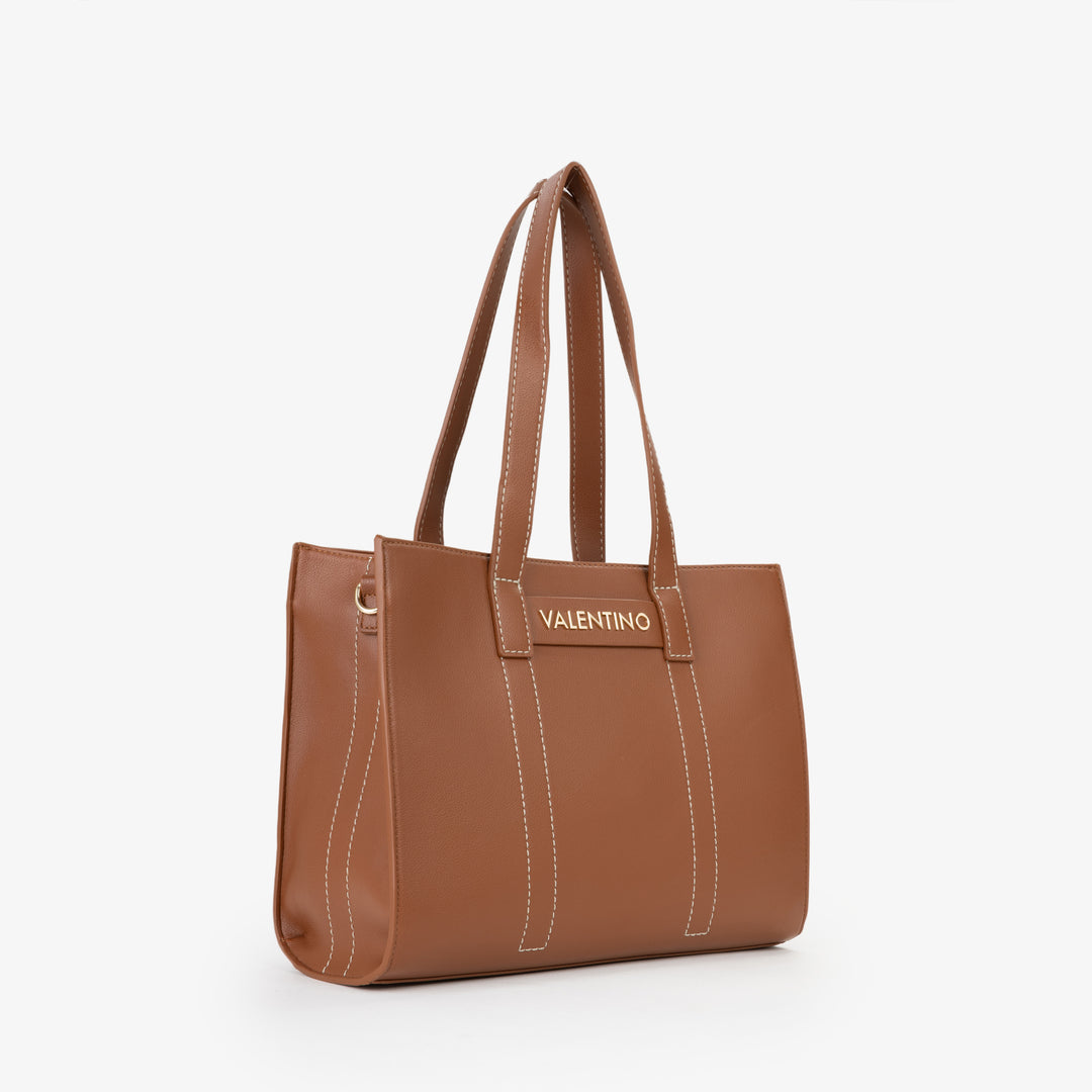 Valentino Taske Shopper Aury Re Marron Femme VBS9OB01 Cuoio
