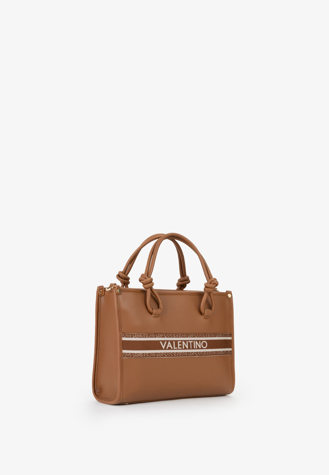 Valentino Sac Cabas Aella Marron Femme Cuoio