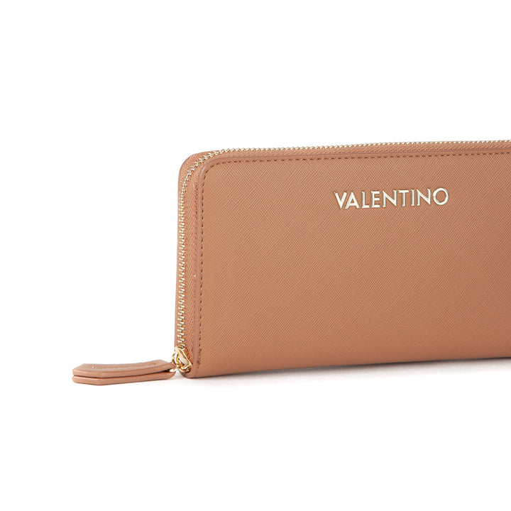 Valentino Portefeuille Zero Re Marron Femme Cuoio