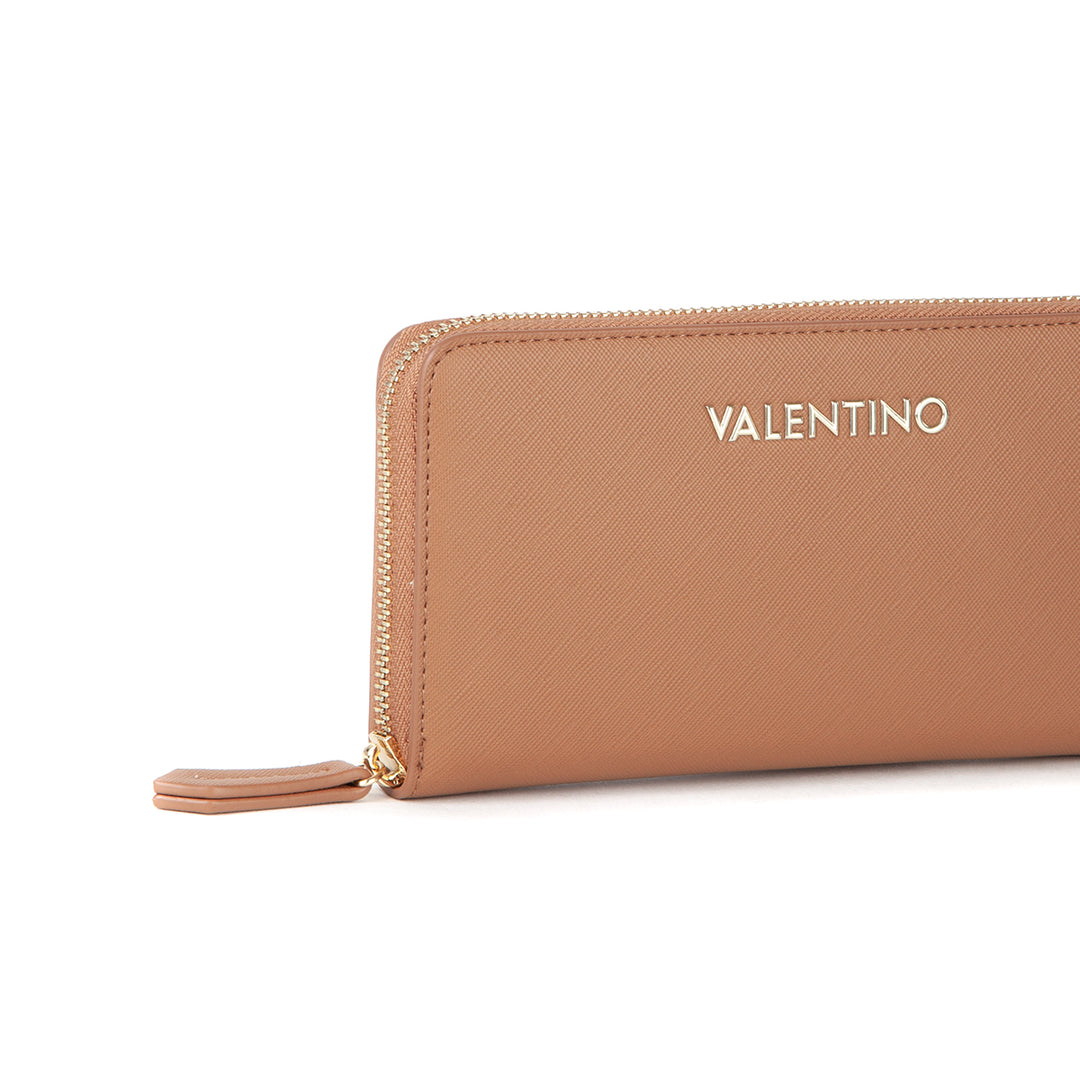 Valentino Portefeuille Zero Re Marron Femme Cuoio