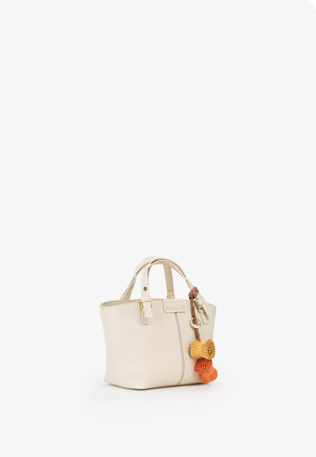 Valentino Sac Cabas Hybris Re Beige Femme Ecru
