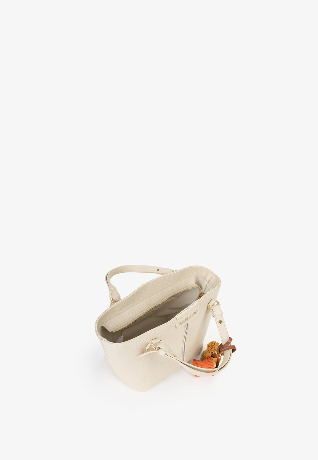 Valentino Sac Cabas Hybris Re Beige Femme Ecru