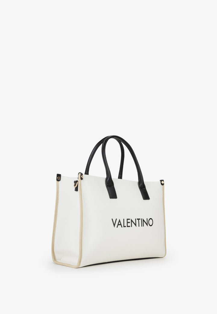 Valentino Tragetasche Acantha für Damen VBS9U304 Ecru/Schwarz