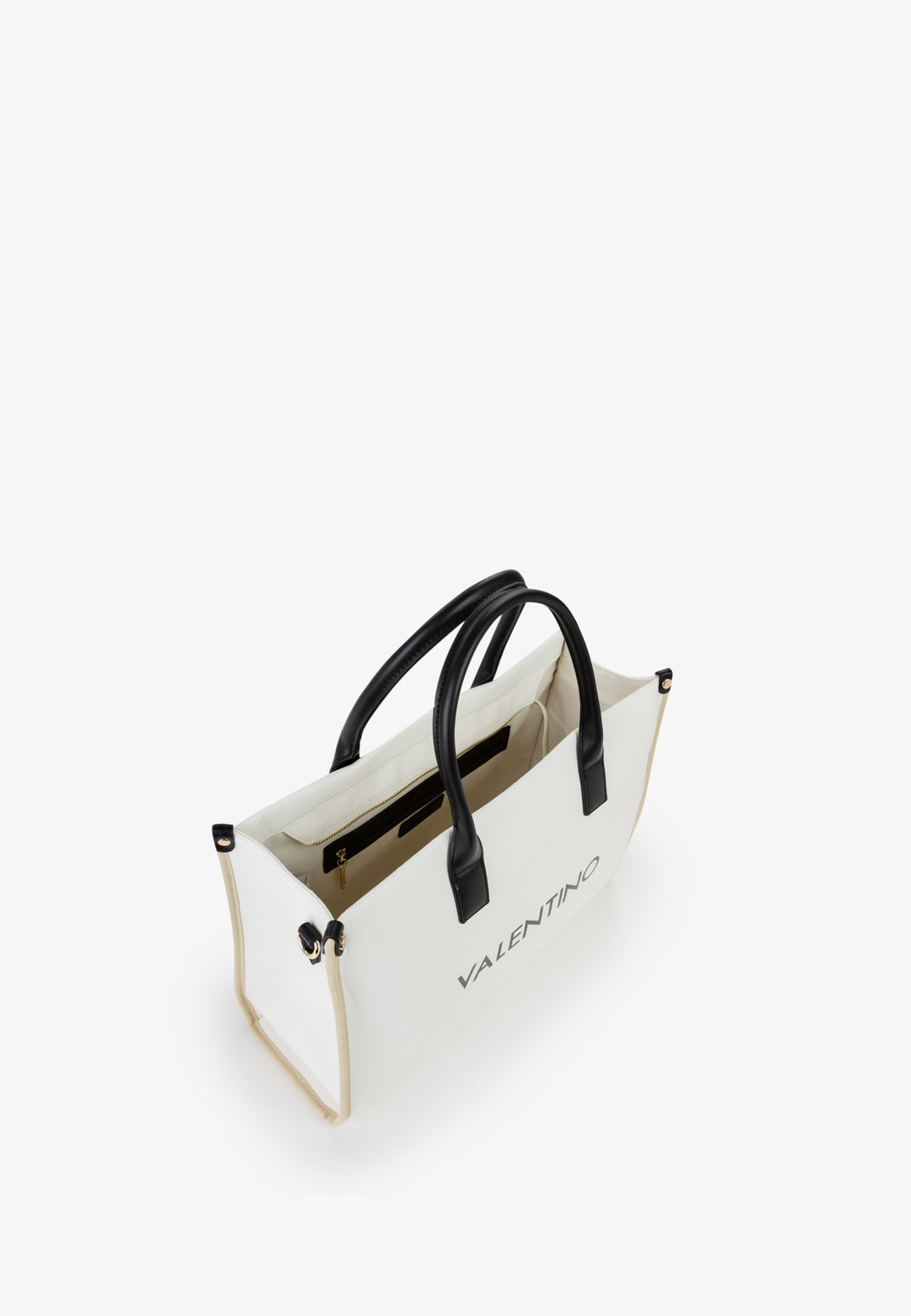 Valentino Tragetasche Acantha für Damen VBS9U304 Ecru/Schwarz